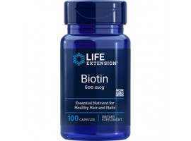 Life Extension Biotin 600 mcg, 100 capsules